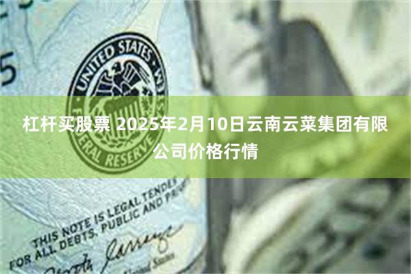 杠杆买股票 2025年2月10日云南云菜集团有限公司价格行情