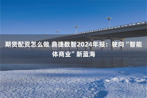 期货配资怎么做 鼎捷数智2024年报：驶向“智能体商业”新蓝海